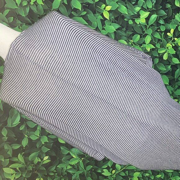 STRIPED OPEN CARDIGAN W/ MID-LENGTH BATWING SLEEVES · SIZE S - Picture 4 of 5